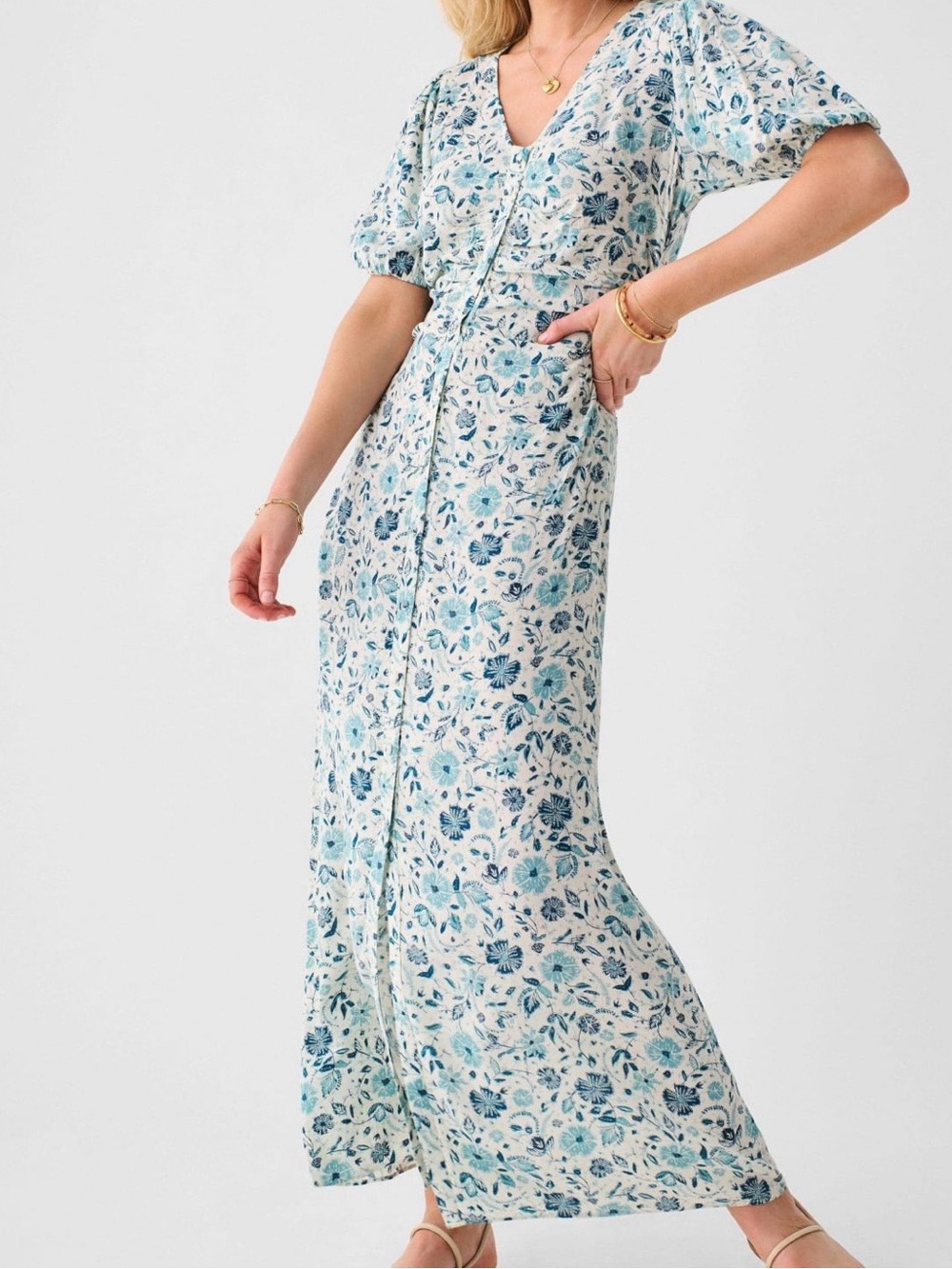 Faherty Sorrento Dress in Dreamer Floral